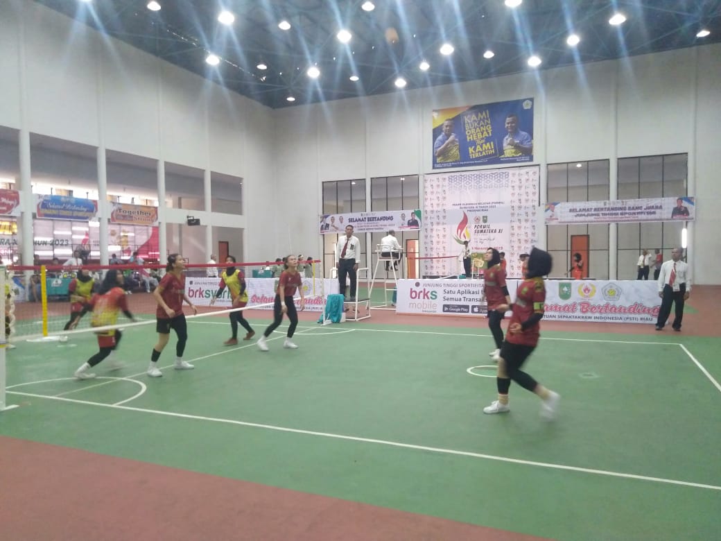 Tim Sepak Takraw Putri Gasak Tim Sepak Takraw Sumatera Barat 2-0