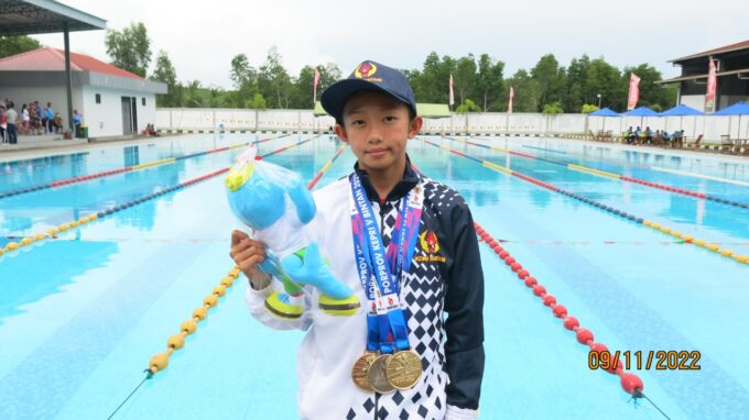 Usia 12 Tahun, Yosie Honda dari Kepri Jadi Atlet Termuda di Porwil XI Sumatera di Riau