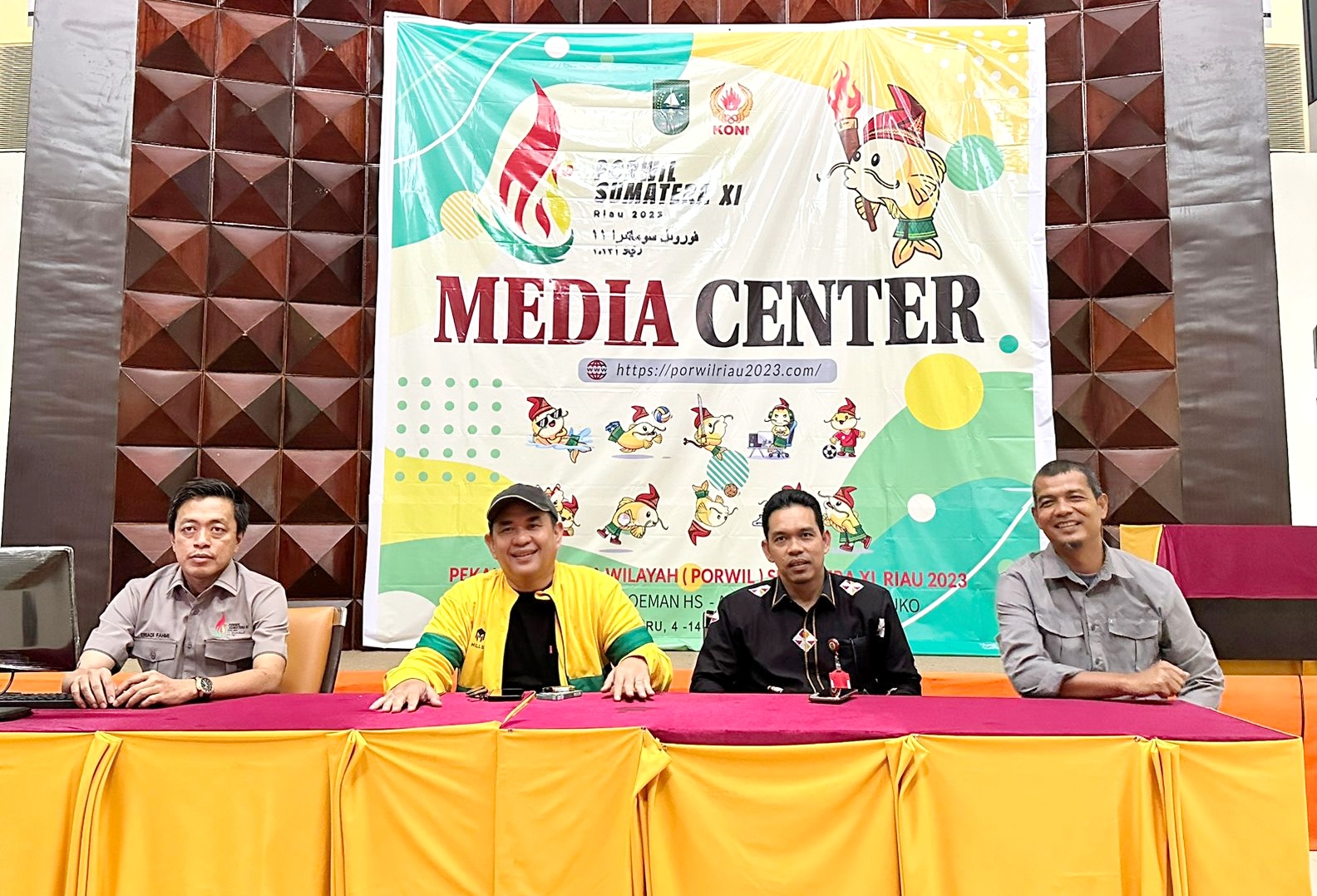 Kadiskominfo Bersama Humas PB Porwil Sumatera XI Apresiasi Kinerja Media