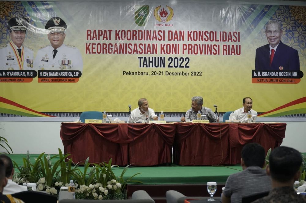 KONI Riau Solidkan Organiasi Untuk Pembinaan Atlet Berprestasi